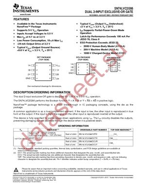 SN74LVC2G86DCTR datasheet  